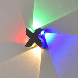 Outdoor Multi-Angle Light Black V-Shaped Wall Lamp Zawala Image - 4