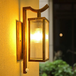 Exterior Bronze Geometric Steel LED Wall Sconces Zawala Image - 4