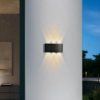 Outdoor Waterproof Black Up Down Lighting Wall Sconce Zawala Image - 1