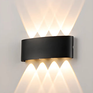 Outdoor Waterproof Black Up Down Lighting Wall Sconce Zawala Image - 18