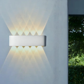 Outdoor Waterproof Black Up Down Lighting Wall Sconce Zawala Image - 2