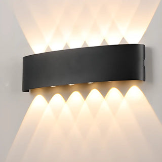 Outdoor Waterproof Black Up Down Lighting Wall Sconce Zawala Image - 21
