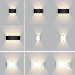 Outdoor Waterproof Black Up Down Lighting Wall Sconce Zawala Image - 4