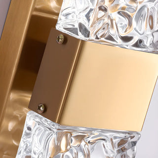 Outdoor Geometric Clear Crystal Up Down Wall Sconce Zawala Image - 29