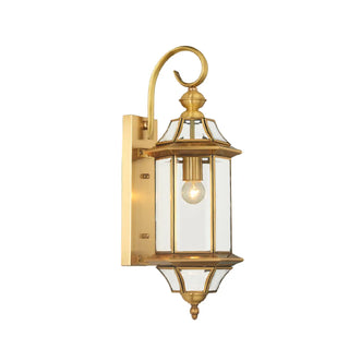 Vintage Brass Outdoor Waterproof Wall Lantern Light Zawala Image - 5