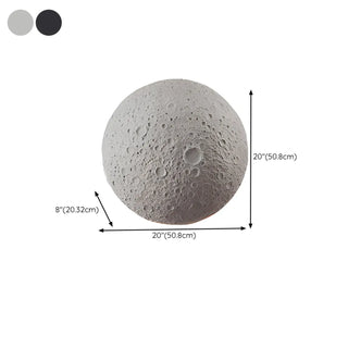 Outdoor Grey Waterproof LED Metal Moon Wall Lamp Zawala Image - 18