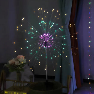 Solar Fiber Optic Garden Fireworks Landscape Lighting Zawala Image - 5