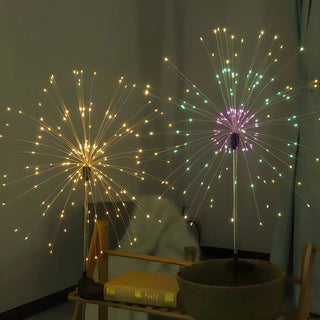 Solar Fiber Optic Garden Fireworks Landscape Lighting Zawala Image - 8