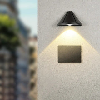 External Waterproof Modern Cone Metal Wall Sconce Zawala Image - 1