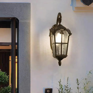 Waterproof Black Lantern LED Outdoor Wall Sconce Zawala Image - 1