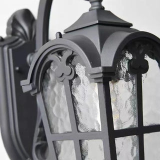 Waterproof Black Lantern LED Outdoor Wall Sconce Zawala Image - 11