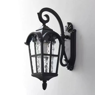 Waterproof Black Lantern LED Outdoor Wall Sconce Zawala Image - 8