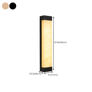 Modish Rectangle Outdoor Wall Light Black Warm Light Zawala Image - 18