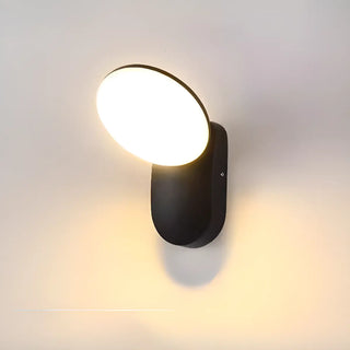 Outdoor Motion Sensor Black Square Wall Sconce Image - 6