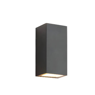 Modern Geometric Metal Outdoor Up Down Wall Light Zawala Image - 5