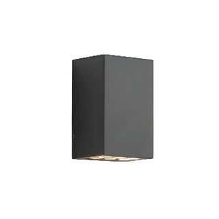 Modern Geometric Metal Outdoor Up Down Wall Light Zawala Image - 9