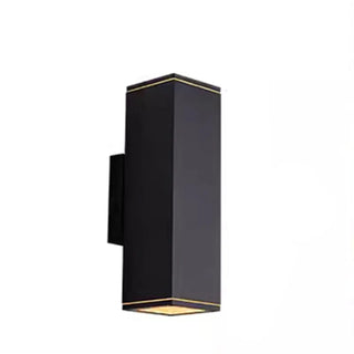 Rectangular Black LED Outdoor Up Down Wall Lights Zawala Image - 6