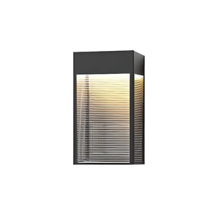Outdoor Ribbed Glass Vertical Waterproof Wall Light Zawala Image - 6