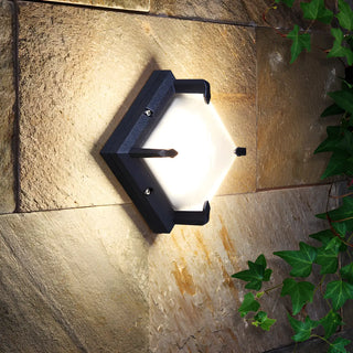 ZOWALA - Simple Hexagonal Aluminum Exterior LED Wall Lights Image - 2