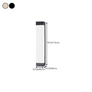 Waterproof Vertical Metal LED Outdoor Wall Sconce Zawala #size
