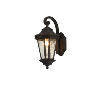 Classic Black Lantern Glass Outdoor Ambient Wall light Zawala Image - 7