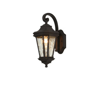 Classic Black Lantern Glass Outdoor Ambient Wall light Zawala Image - 8