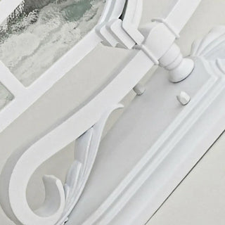 Vintage Geometric Metal Outdoor Wall Lamp White Dimming Zawala Image - 8