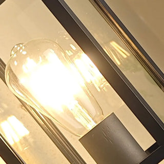 Outdoor Black Geometric Waterproof Metal Wall Sconce Zawala Image - 11