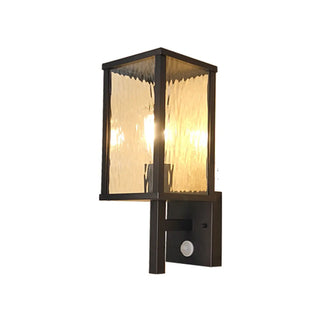 Outdoor Black Geometric Waterproof Metal Wall Sconce Zawala Image - 12