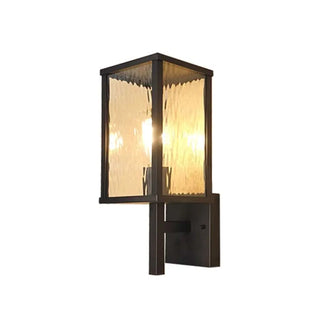 Outdoor Black Geometric Waterproof Metal Wall Sconce Zawala Image - 18
