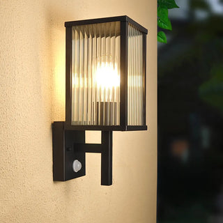Outdoor Black Geometric Waterproof Metal Wall Sconce Zawala Image - 3