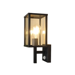Outdoor Black Geometric Waterproof Metal Wall Sconce Zawala Image - 5
