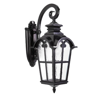 Black Outdoor Lantern Waterproof LED Wall Sconce Zawala Image - 5