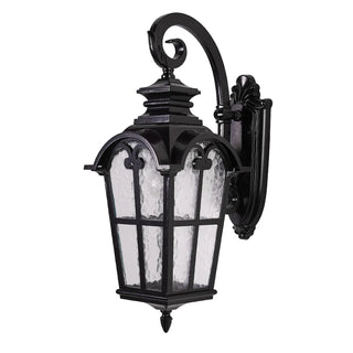 Black Outdoor Lantern Waterproof LED Wall Sconce Zawala Image - 7