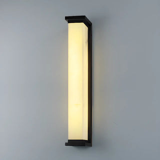 Outdoor Waterproof Black Rectangular Wall Light Image - 10