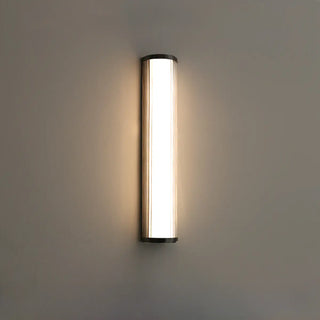 Outdoor Waterproof Ribbed Gold Vertical Wall Sconce Zawala Image - 13