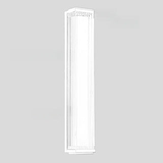 Outdoor Waterproof Ribbed Gold Vertical Wall Sconce Zawala Image - 16