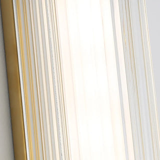 Outdoor Waterproof Ribbed Gold Vertical Wall Sconce Zawala Image - 18