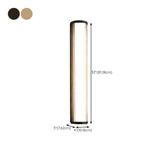 Outdoor Waterproof Ribbed Gold Vertical Wall Sconce Zawala Image - 23