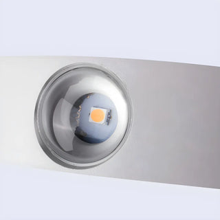 ZOWALA - Creative White Wave Geometric Aluminum LED Wall Light Image - 11