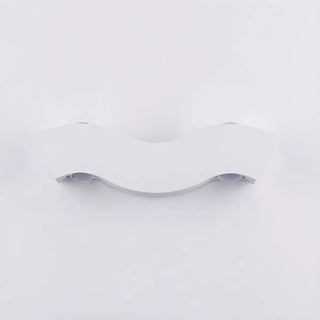 ZOWALA - Creative White Wave Geometric Aluminum LED Wall Light Image - 9