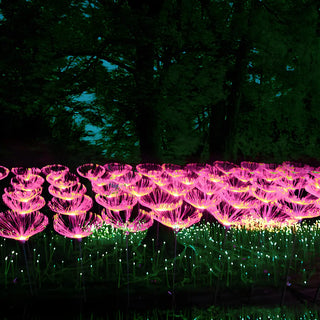 Bionic Fiber Optic Flower Garden Landscape Lighting Zawala Image - 1