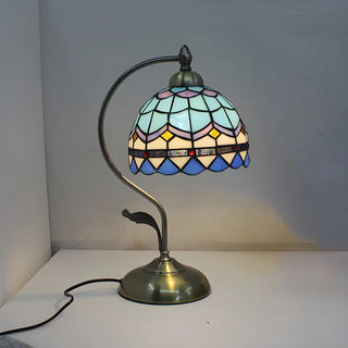 Creative Tiffany Cherry Ball Curved Arm Table Lamp Zawala Image - 12