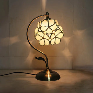 Creative Tiffany Cherry Ball Curved Arm Table Lamp Zawala Image - 3