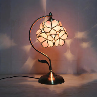 Creative Tiffany Cherry Ball Curved Arm Table Lamp Zawala Image - 4