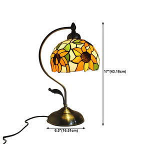 Creative Tiffany Cherry Ball Curved Arm Table Lamp Zawala Image - 45