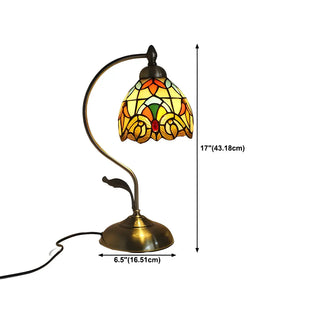 Creative Tiffany Cherry Ball Curved Arm Table Lamp Zawala Image - 46