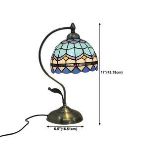 Creative Tiffany Cherry Ball Curved Arm Table Lamp Zawala Image - 47