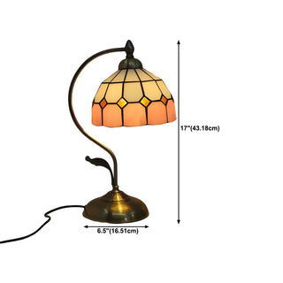 Creative Tiffany Cherry Ball Curved Arm Table Lamp Zawala Image - 48