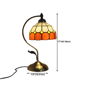 Creative Tiffany Cherry Ball Curved Arm Table Lamp Zawala Image - 49